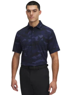 Under Armour Playoff 3.0 Printed Polo - Midnight Navy/Downpour Grey