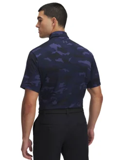 Under Armour Playoff 3.0 Printed Polo - Midnight Navy/Downpour Grey