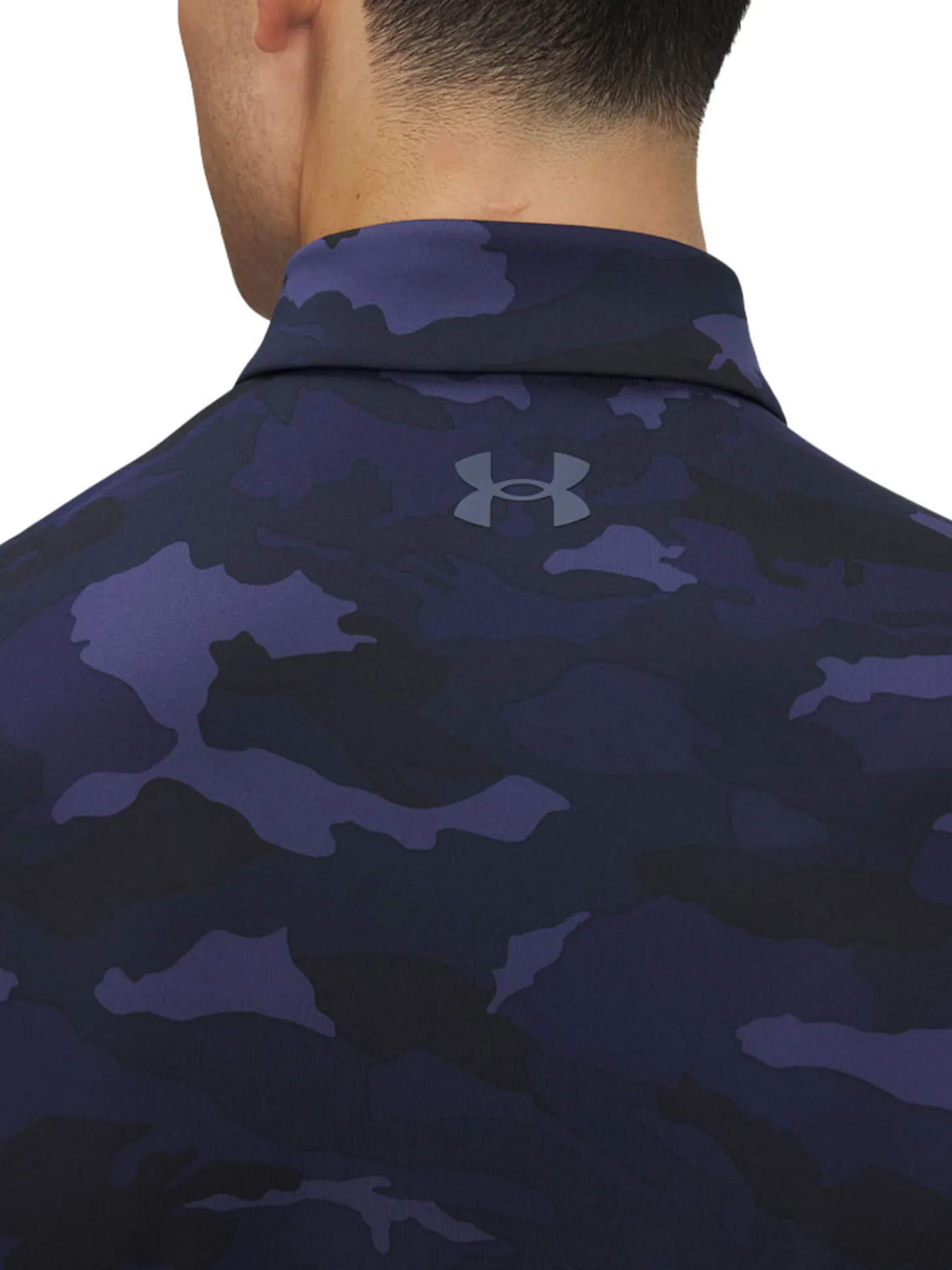 Under Armour Playoff 3.0 Printed Polo - Midnight Navy/Downpour Grey