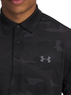 Under Armour Playoff 3.0 Printed Polo - Black/Castlerock