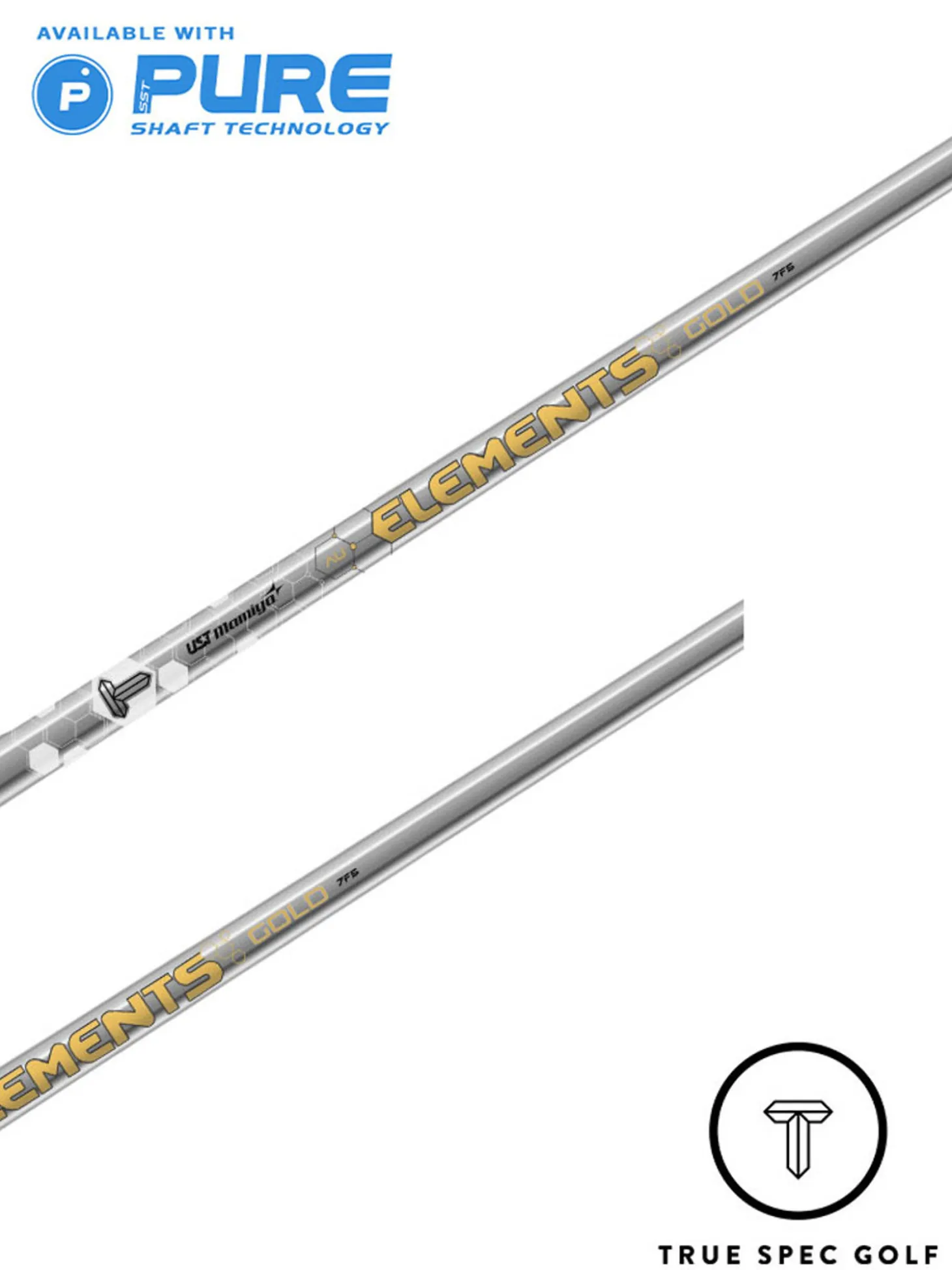 UST Mamiya Elements Gold engineered by True Spec Golf Shaft