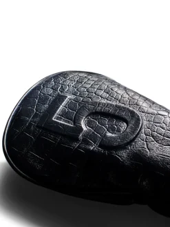 Vessel Lux Embosse Headcover - Croc Black