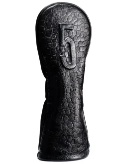 Vessel Lux Embosse Headcover - Croc Black