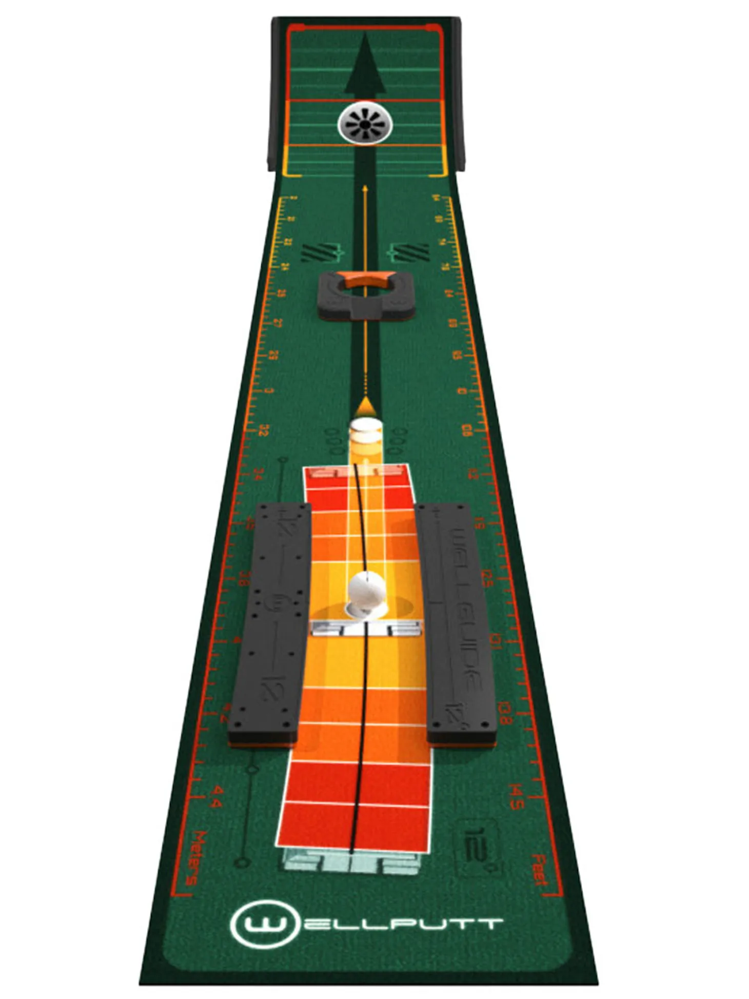 WellPutt Stroke Master Putting Mat - Green