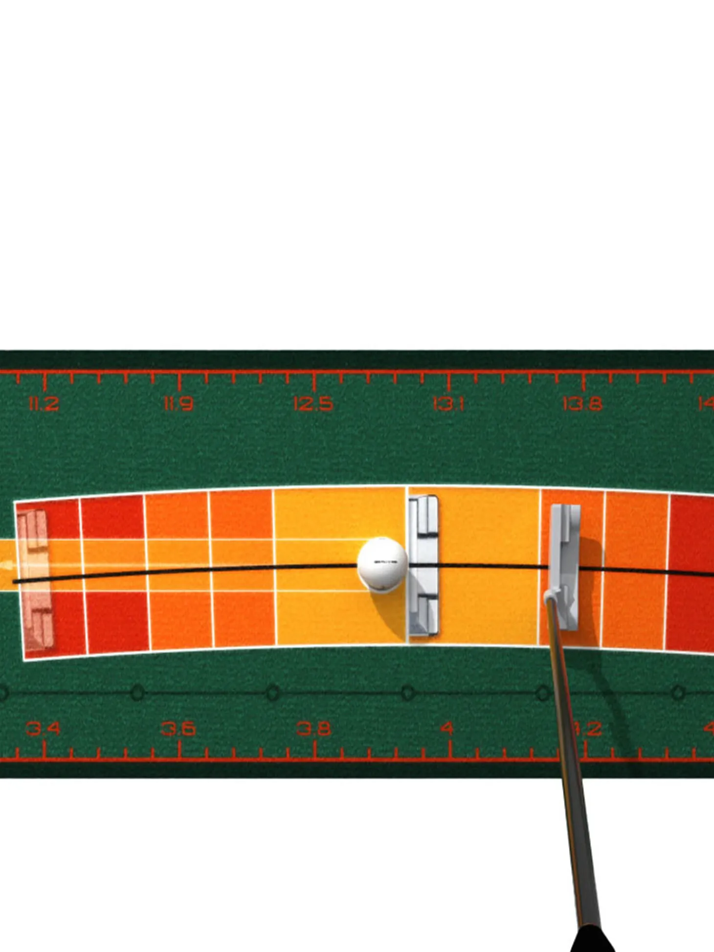 WellPutt Stroke Master Putting Mat - Green