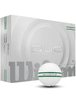 Wilson DUO Soft TRK360 Golf Balls - White/Green