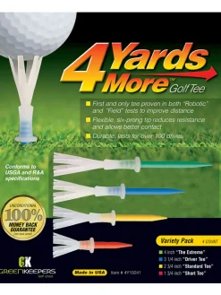 4YARDSMORE Golf Tees 4 Pack - Mixed Pack